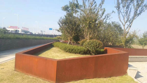 香洲耐候钢挡土墙